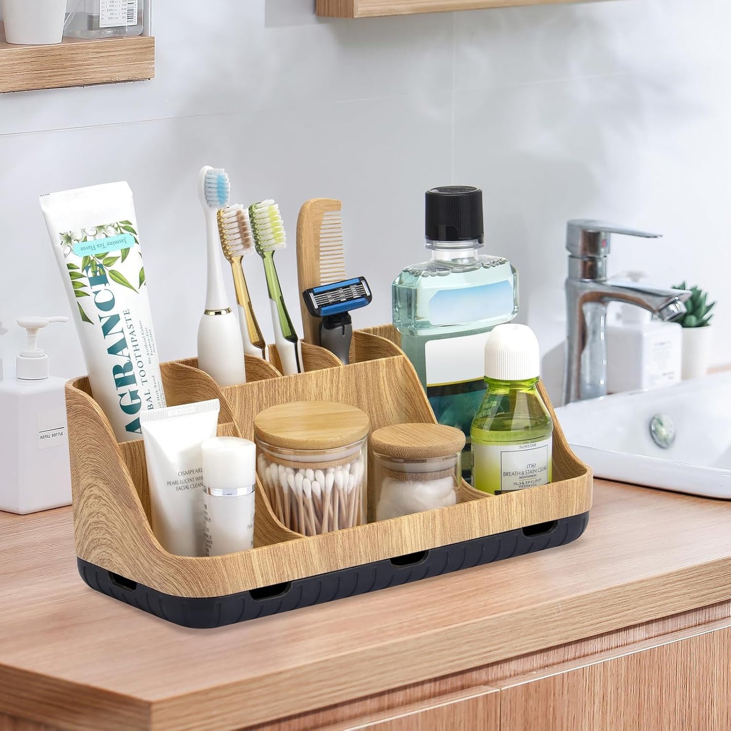 Qeluni 7 Slot Beauty & Vanity Organizer